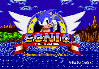 Sonic and Tails - Double Trouble Title Screen